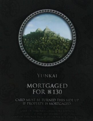 PARTS ONLY - Monopoly Board Game "Game of Thrones" Collector’s Edition - (1) Yunkai Title Deed Card Only