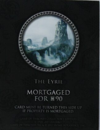 PARTS ONLY - Monopoly Board Game "Game of Thrones" Collector’s Edition - (1) The Eyrie Title Deed Card Only