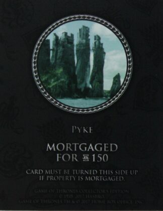 PARTS ONLY - Monopoly Board Game "Game of Thrones" Collector’s Edition - (1) Pyke Title Deed Card Only
