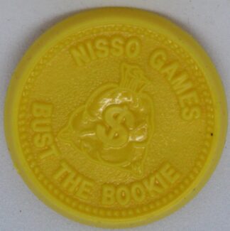 PARTS ONLY - Bust The Bookie Board Game - (1) Pack of 10 Plastic Coin Tokens Only