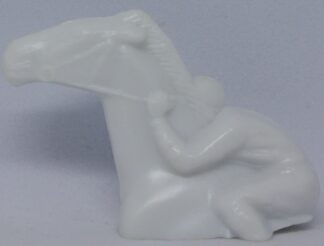 PARTS ONLY - Bust The Bookie Board Game - (1) White Horse and Jockey Only
