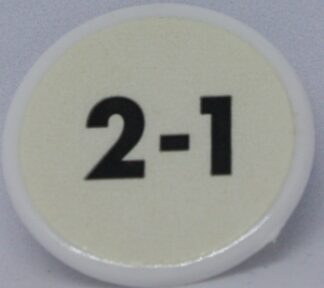 PARTS ONLY - Bust The Bookie Board Game - (1) 2-1 Odds Chip Only