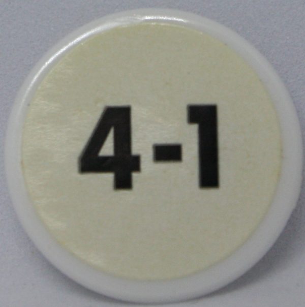 PARTS ONLY - Bust The Bookie Board Game - (1) 4-1 Odds Chip Only