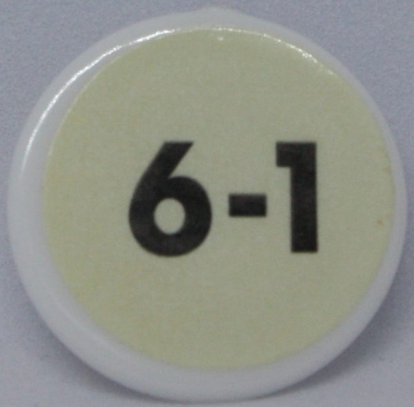 PARTS ONLY - Bust The Bookie Board Game - (1) 6-1 Odds Chip Only
