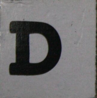 PARTS ONLY - Skeleton Hangman Magnetic Pocket Game - (1) Magnetic Letter D Only