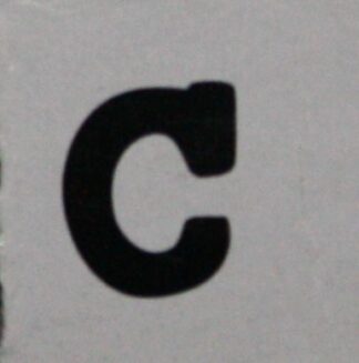 PARTS ONLY - Skeleton Hangman Magnetic Pocket Game - (1) Magnetic Letter C Only