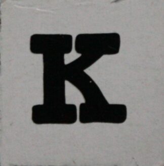 PARTS ONLY - Skeleton Hangman Magnetic Pocket Game - (1) Magnetic Letter K Only