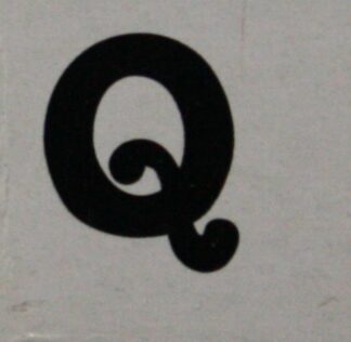 PARTS ONLY - Skeleton Hangman Magnetic Pocket Game - (1) Magnetic Letter Q Only