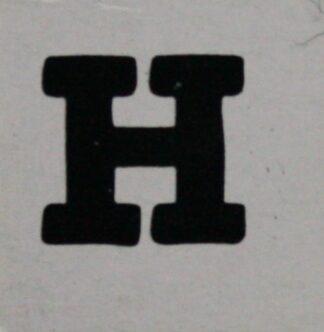 PARTS ONLY - Skeleton Hangman Magnetic Pocket Game - (1) Magnetic Letter H Only