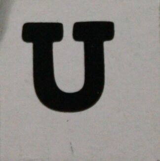 PARTS ONLY - Skeleton Hangman Magnetic Pocket Game - (1) Magnetic Letter U Only