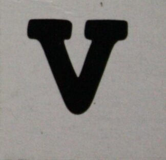 PARTS ONLY - Skeleton Hangman Magnetic Pocket Game - (1) Magnetic Letter V Only