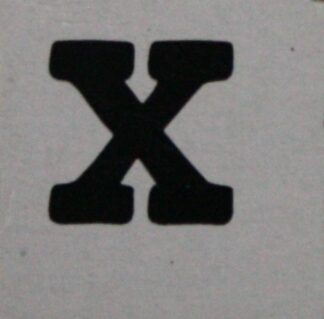 PARTS ONLY - Skeleton Hangman Magnetic Pocket Game - (1) Magnetic Letter X Only