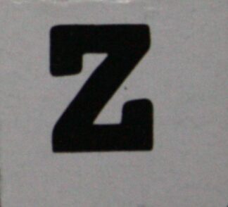 PARTS ONLY - Skeleton Hangman Magnetic Pocket Game - (1) Magnetic Letter Z Only