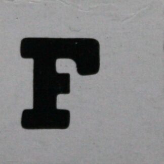 PARTS ONLY - Skeleton Hangman Magnetic Pocket Game - (1) Magnetic Letter F Only