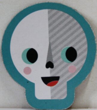 PARTS ONLY - Skeleton Hangman Magnetic Pocket Game - (1) Magnetic Skeleton Head Only