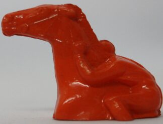 PARTS ONLY - Bust The Bookie Board Game - (1) Orange Horse and Jockey Only