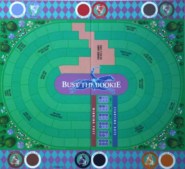 PARTS ONLY - Bust The Bookie Board Game - (1) Game Board Only