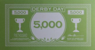 PARTS ONLY - Derby Day DVD Game - (1) Pack of 10 $5,000 Notes Only