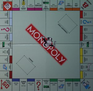 PARTS ONLY - Monopoly Board Game 1996 Edition - (1) Game Board Only