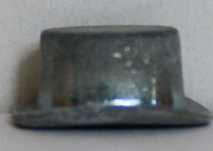 PARTS ONLY - Monopoly Board Game 1996 Edition - (1) Metal Top Hat Token Only