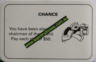 PARTS ONLY - Monopoly Board Game 1996 Edition - (1) Number 8 Chance Card Only