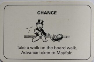 PARTS ONLY - Monopoly Board Game 1996 Edition - (1) Number 5 Chance Card Only