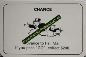 PARTS ONLY - Monopoly Board Game 1996 Edition - Number 10 Chance Card Only