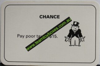 PARTS ONLY - Monopoly Board Game 1996 Edition - (1) Number 6 Chance Card Only