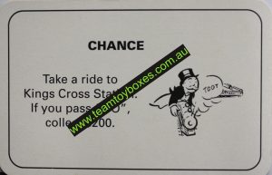 PARTS ONLY - Monopoly Board Game 1996 Edition - Number 4 Chance Card Only