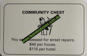 PARTS ONLY - Monopoly Board Game 1996 Edition - Number 10 Community Chest Card Only