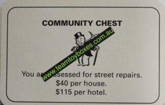 PARTS ONLY - Monopoly Board Game 1996 Edition - (1) Number 10 Community Chest Card Only