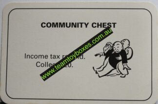 PARTS ONLY - Monopoly Board Game 1996 Edition - (1) Number 1 Community Chest Card Only