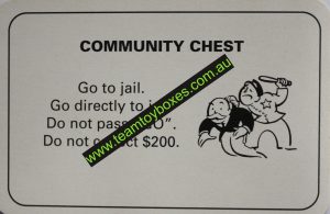 PARTS ONLY - Monopoly Board Game 1996 Edition - Number 9 Community Chest Card Only