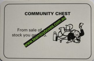 PARTS ONLY - Monopoly Board Game 1996 Edition - (1) Number 8 Community Chest Card Only