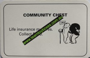 PARTS ONLY - Monopoly Board Game 1996 Edition - Number 7 Community Chest Card Only