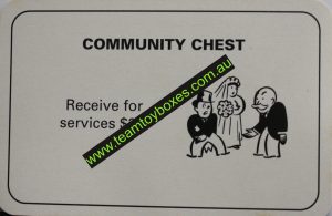 PARTS ONLY - Monopoly Board Game 1996 Edition - Number 5 Community Chest Card Only