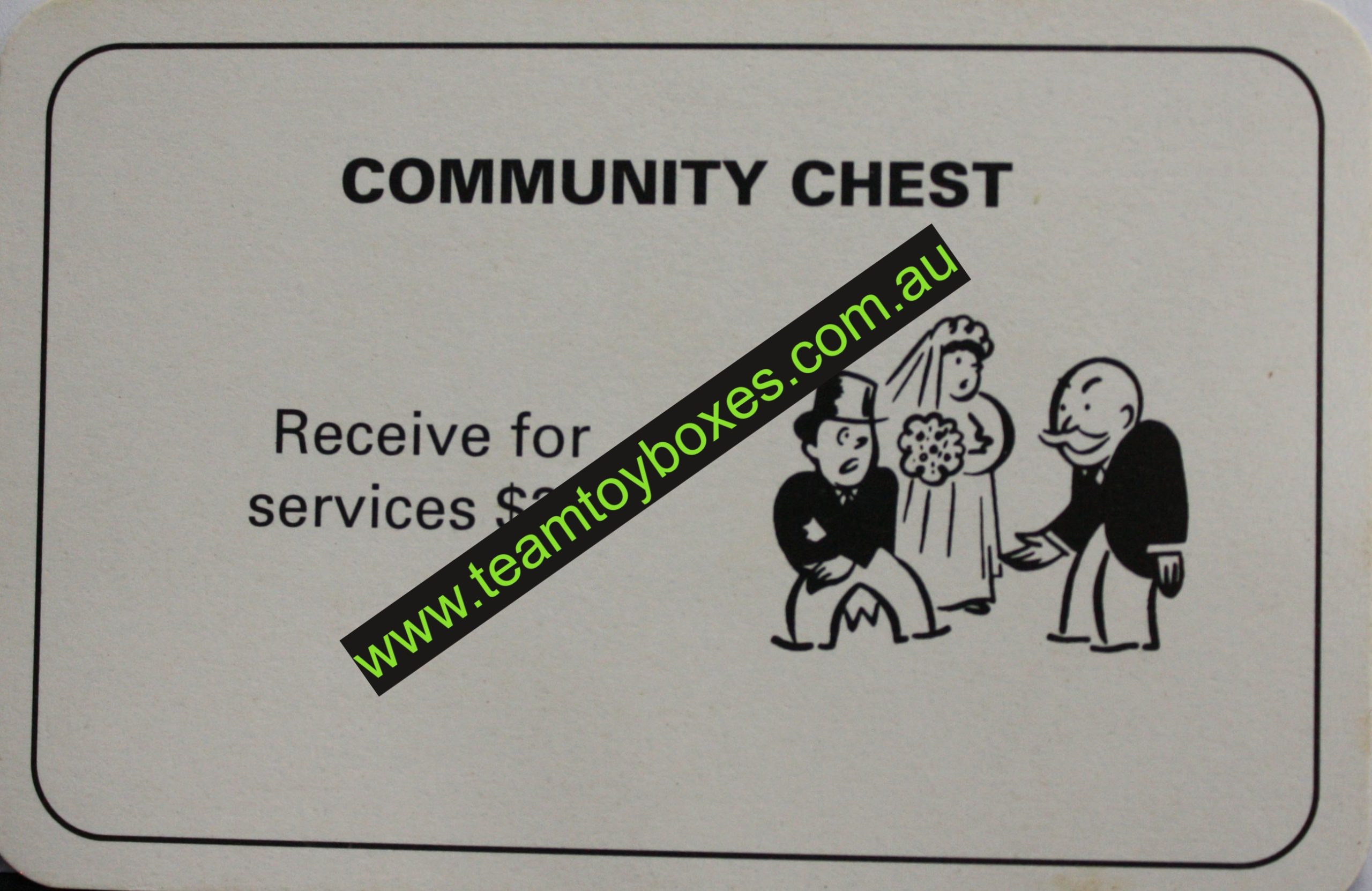 PARTS ONLY - Monopoly Board Game 1996 Edition - (1) Number 5 Community Chest Card Only