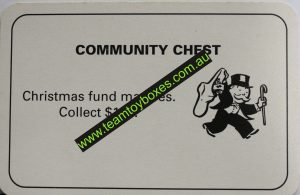 PARTS ONLY - Monopoly Board Game 1996 Edition - Number 2 Community Chest Card Only