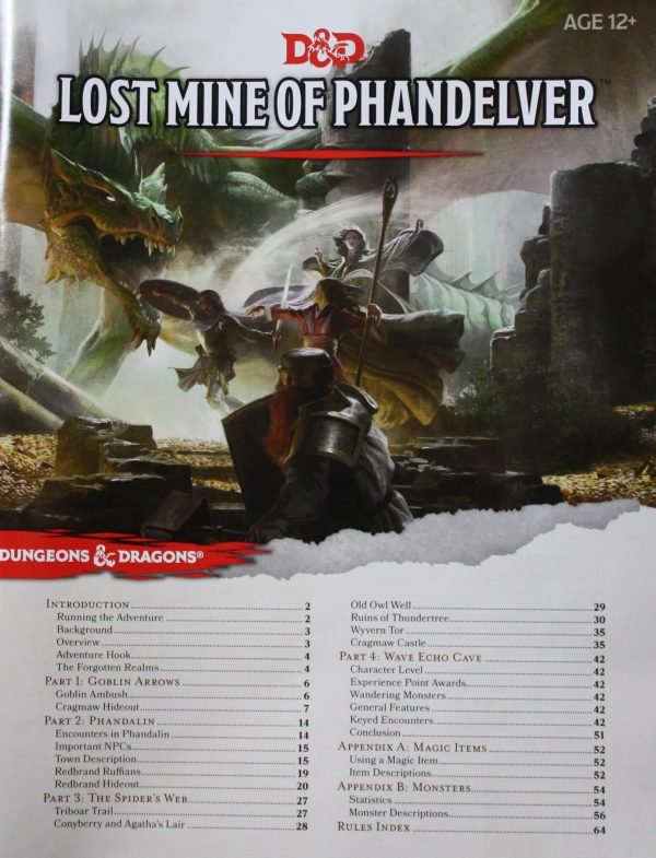 PARTS ONLY - Dungeons and Dragons Starter Set - (1) 64 Page Adventure Book Only