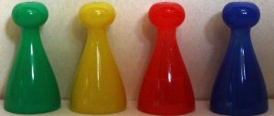 PARTS ONLY - Family Guy Trivia Board Game Tin Edition - (1) Set of 4 Pawns Only