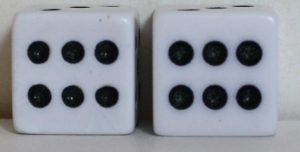 PARTS ONLY - Family Guy Trivia Board Game Tin Edition - (1) Set of Dice Only