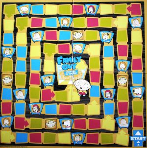 PARTS ONLY - Family Guy Trivia Board Game Tin Edition - (1) Game Board Only
