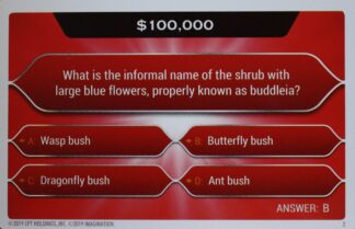 PARTS ONLY - Who Wants To Be A Millionaire Hot Seat Board Game - (1) Pack of 20 $100,000 Question Cards Only