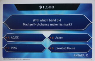PARTS ONLY - Who Wants To Be A Millionaire Hot Seat Board Game - (1) Pack of 20 $1,500 Question Cards Only