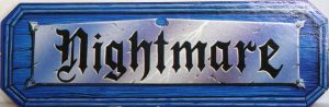 PARTS ONLY - Nightmare Board Game - (1) Pack of 5 Nightmare Cards Only
