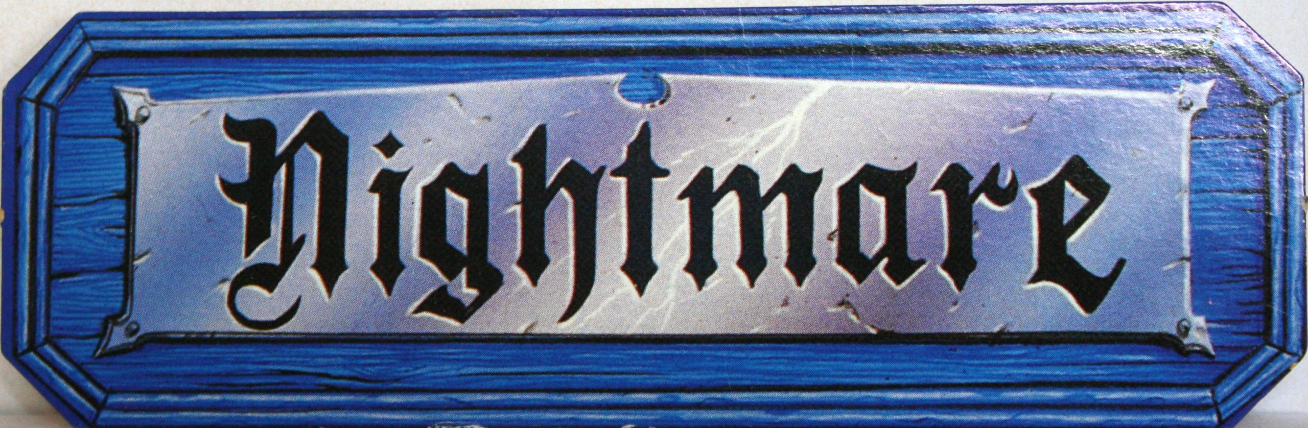 PARTS ONLY - Nightmare Board Game - (1) Pack of 5 Nightmare Cards Only