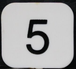 PARTS ONLY - Nightmare Board Game - (1) Number 5 Numbered Disc Only