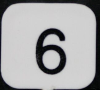 PARTS ONLY - Nightmare Board Game - (1) Number 6 Numbered Disc Only