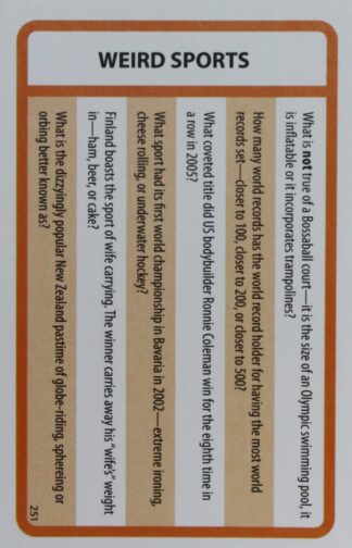 PARTS ONLY - Trivial Pursuit Board Game 2000's Edition - (1) Pack of 50 Orange Cards Only