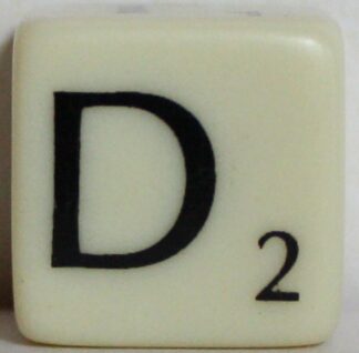 PARTS ONLY - Scrabble Dice Game - (1) C, T, D, V, G, Blank Die Only